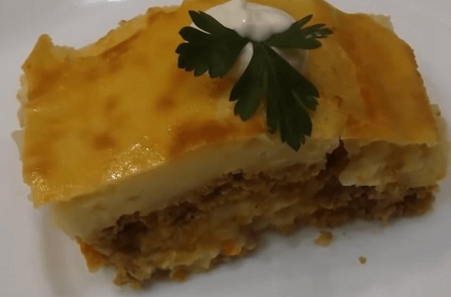 Готовая картофельная запеканка
