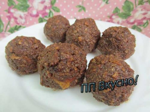 Рецепт пп-картошки пирожное. ПП пирожные из фиников и СОМ